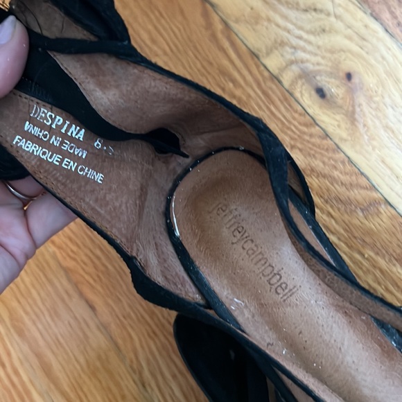 Jeffrey Campbell Despina Black Suede Heel size 8.5 - Picture 3 of 5